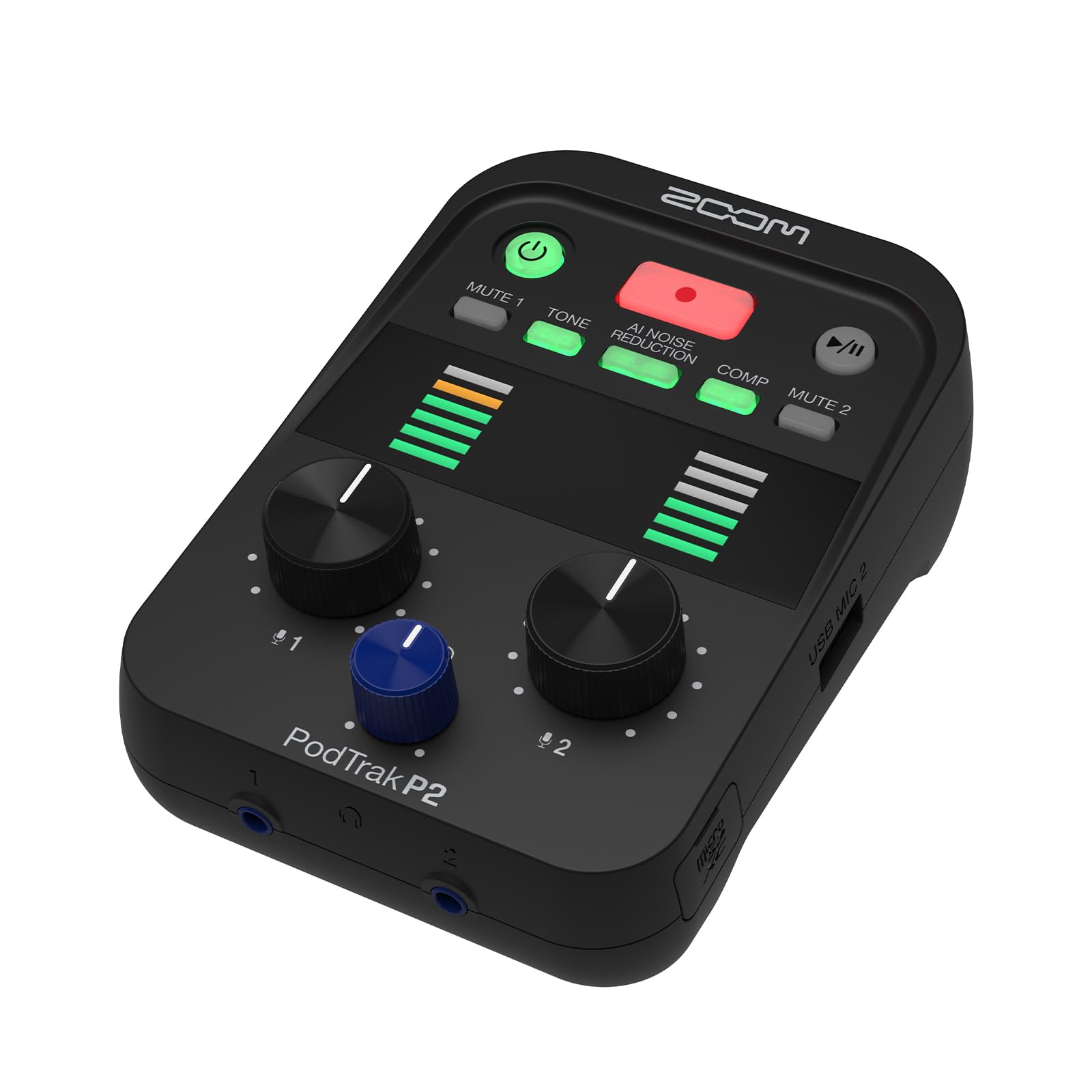 ZOOM ズーム P2 Amazon | ZOOM ズーム P2 ポッドキャストレコーダー 【手のひらサイズ